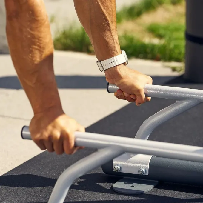 Multigym utomhus SolidStrength 6.0, Dipställning