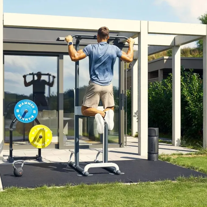 Multigym utomhus SolidStrength 6.0, Dipställning
