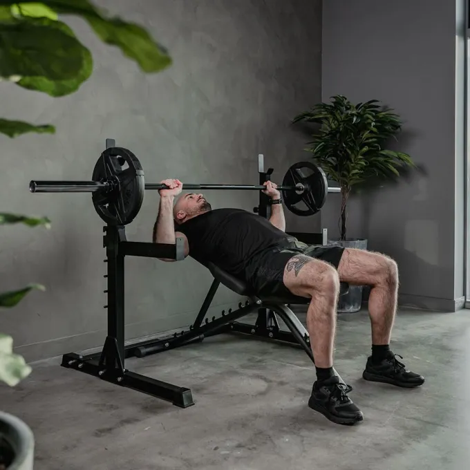 Nero Squat Rack, Skivstångsställning