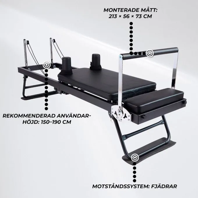 Pilates Reformer Vikbar Maskin
