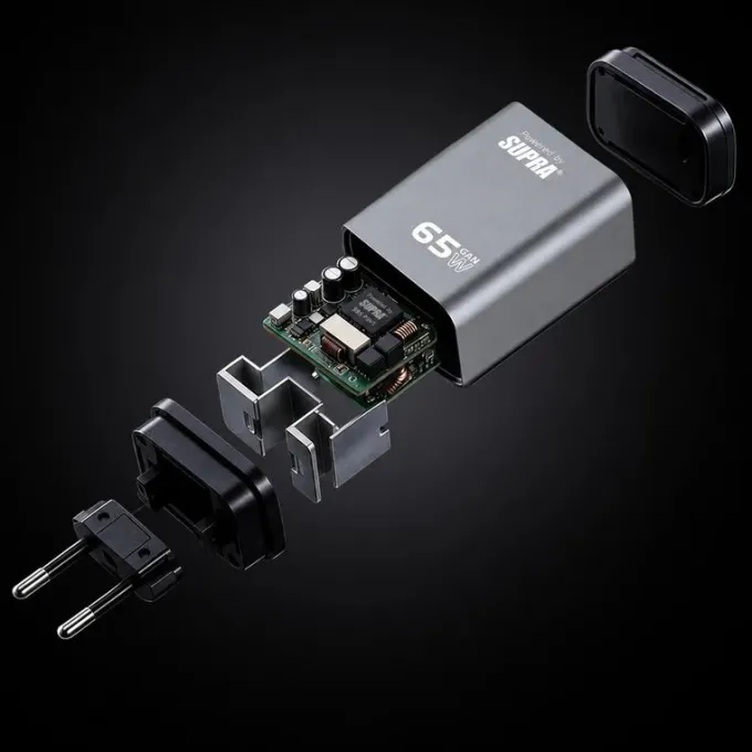 Powerpilot 3-Port Gan Fast Charger 65W