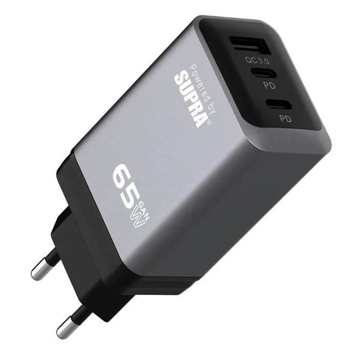 Powerpilot 3-Port Gan Fast Charger 65W