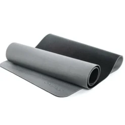 Pro Yoga Mat with Hanging Rings (grey-black)