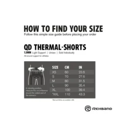 QD Thermal Shorts 1.5 mm, Kompressionsplagg