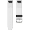 QuickFit 22-klockarmband. vit silikon