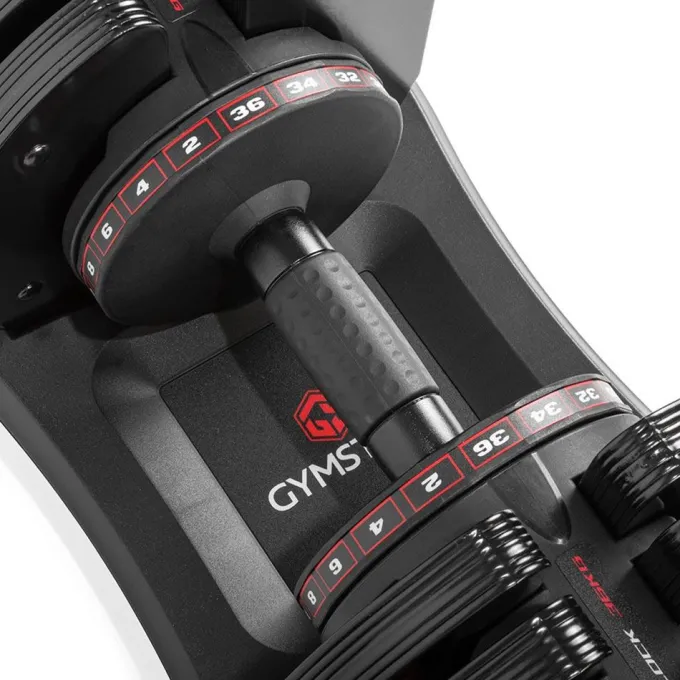 Quick-Lock Dumbbell 36 kg, Justerbara hantlar