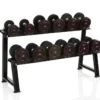 Rack For 6 Pr Pro Rubber Dumbbells, Ställning hantlar
