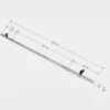 Skivstång 150 cm Fjäderlås - 30 mm