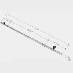 Skivstång 170 cm Fjäderlås - 30 mm