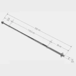 Skivstång 200 cm Stjärnlås - 30 mm