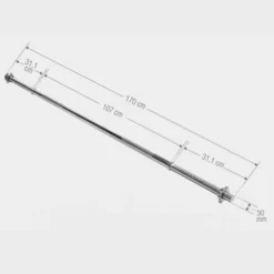 Skivstång 170cm Stjärnlås - 30mm