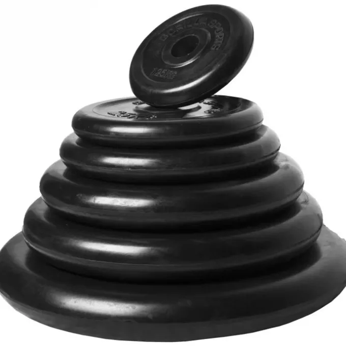 Skivstång CurlstångHantlar GUMMI - 108kg, Skivstångsset gummerade
