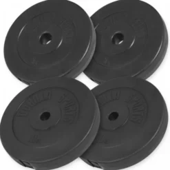 Skivstång Hantlar BASIC - 60 kg, Skivstångsset plast