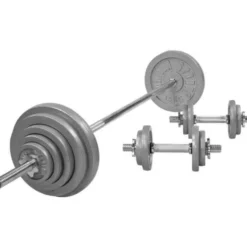 Skivstång Hantlar IRON Star - 100kg, Skivstångsset järn