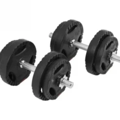Skivstång Hantlar PRO Trigrip - 60kg, Skivstångsset plast
