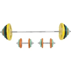 Skivstång Hantlar Trigrip S - 100kg, Skivstångsset gummerade