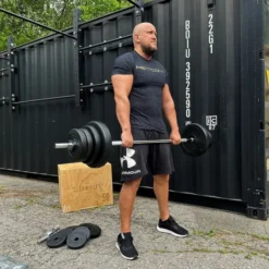 Skivstångset Med Vikter 60 kg, Skivstångsset plast