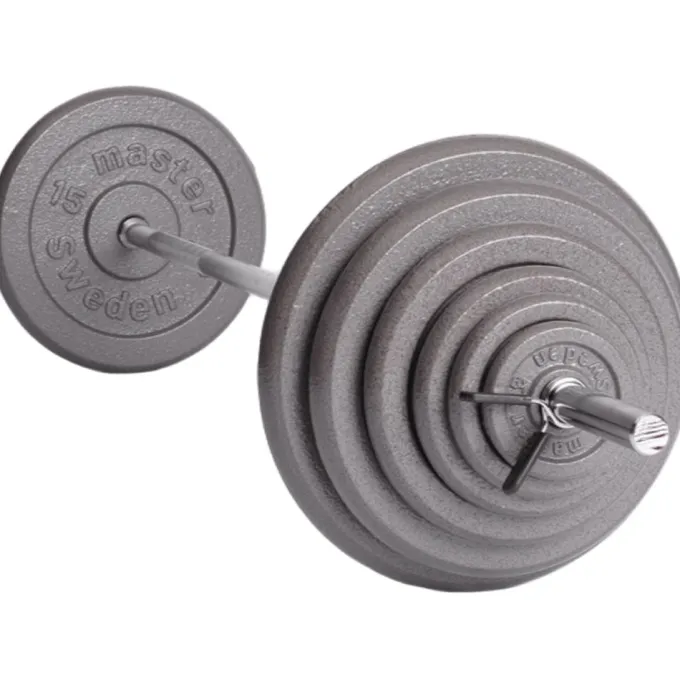 Skivstångsset 25 mm järn - 67,5 kg, Skivstångsset järn