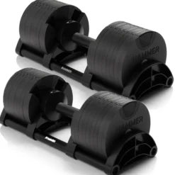 Smartlock Dumbbell Set 40 kg, 2x20 kg (Par), Justerbara hantlar
