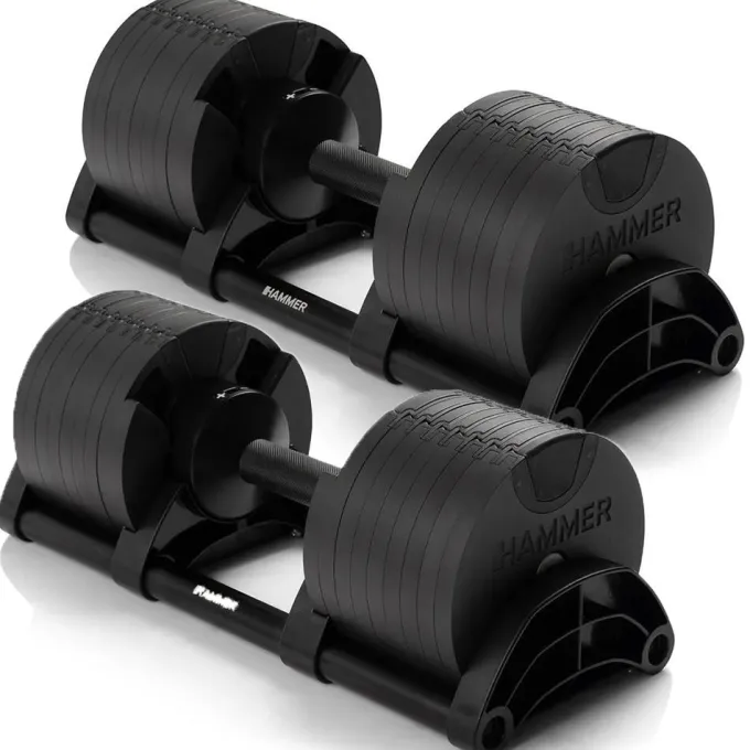 Smartlock Dumbbell Set 40 kg, 2x20 kg (Par), Justerbara hantlar