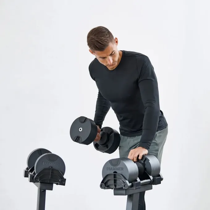 Smartlock Dumbbell Set 40 kg, 2x20 kg (Par), Justerbara hantlar