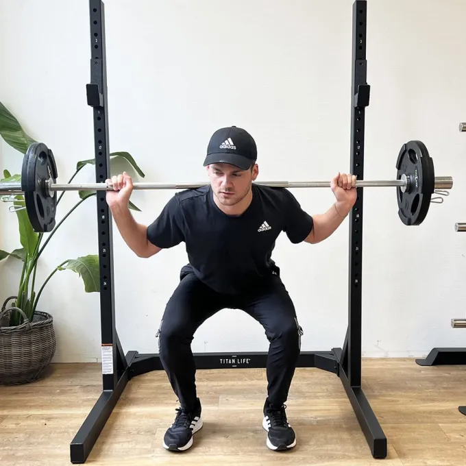 Squat Stand, Skivstångsställning