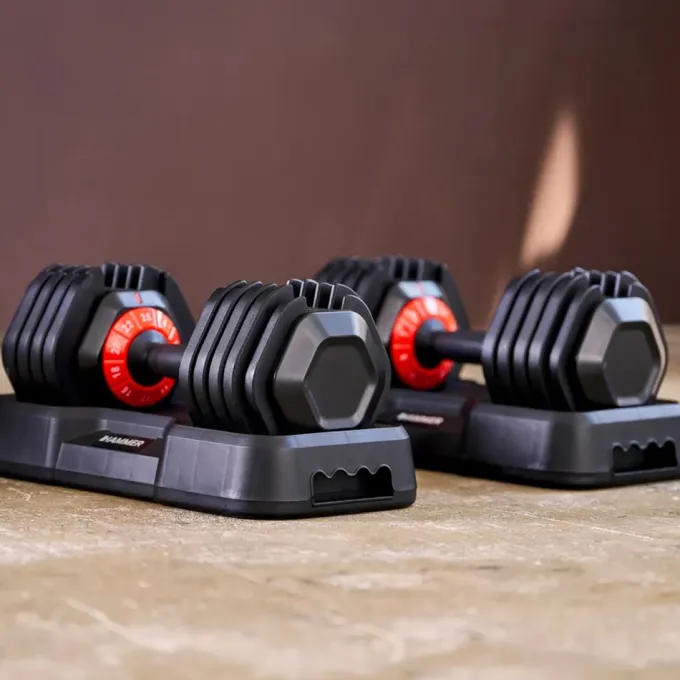 StrongLock4.0 Dumbbell set 50 kg, 2x25 kg (Par), Justerbara hantlar
