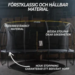 Studsmatta Med Skyddsnät