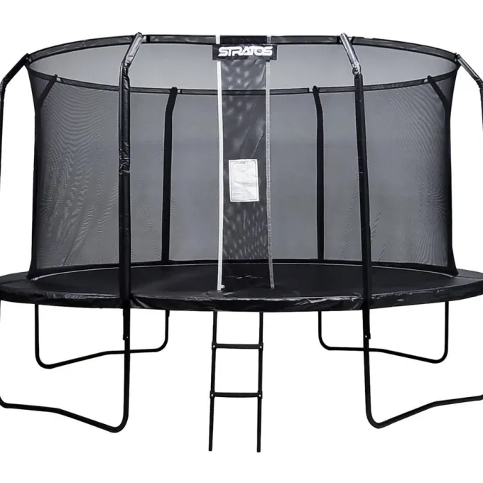 Studsmatta Premium Black Line Med Skyddsnät