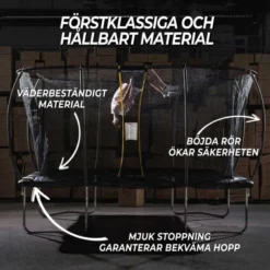Studsmatta Rektangulär Med Skyddsnät