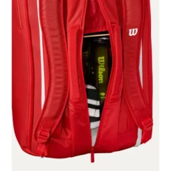 Super Tour Wilson Red 15Pk 2025 Red, Tennisväska