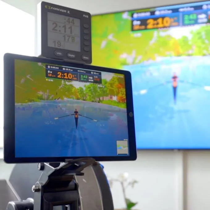Tablet mount Surfplatta hållare Indor rower Modell D
