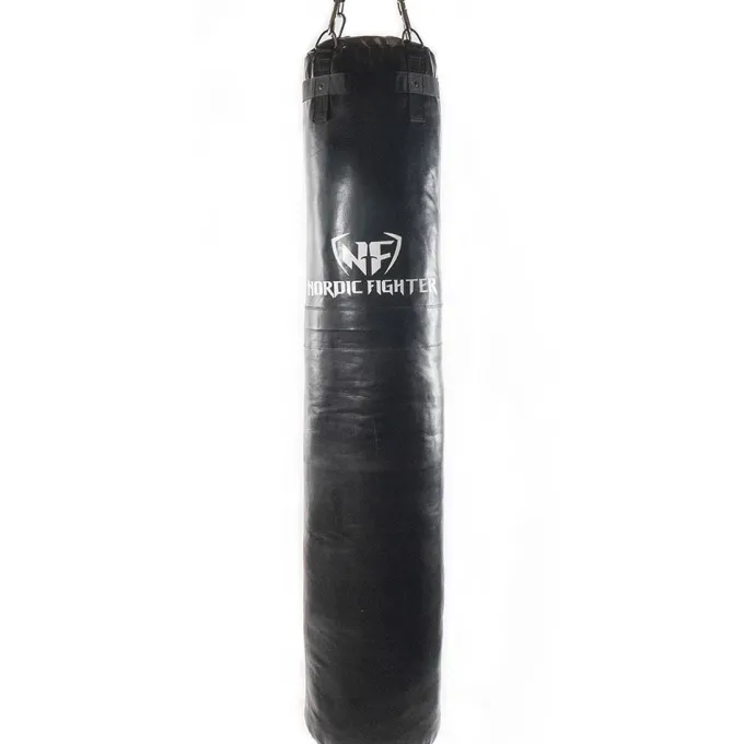 Thai Bag, Fylld, Äkta Läder, Boxningssäck