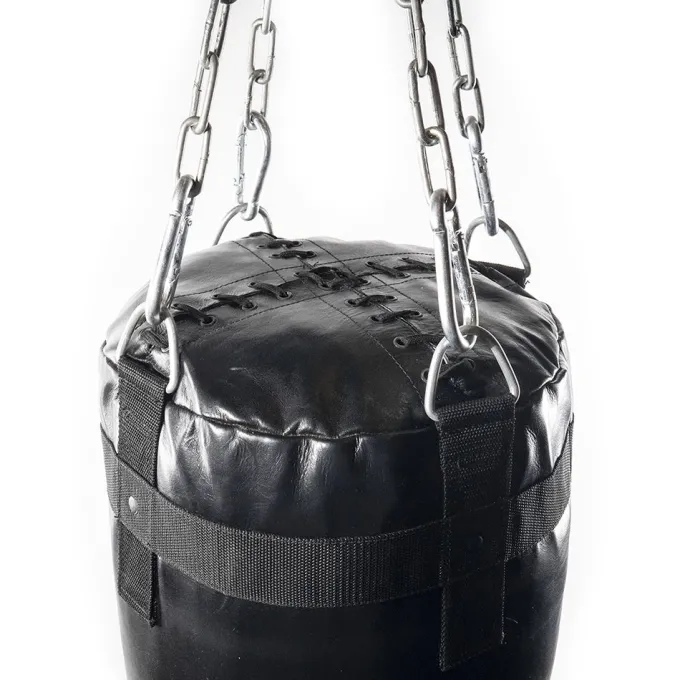 Thai Bag, Fylld, Äkta Läder, Boxningssäck