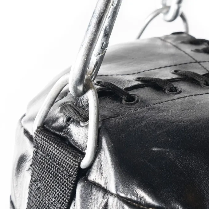 Thai Bag, Fylld, Äkta Läder, Boxningssäck