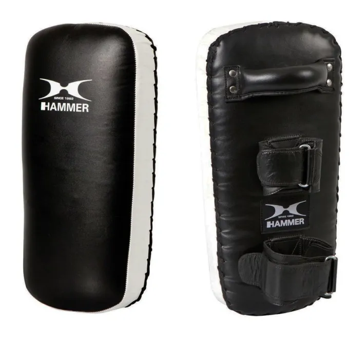 Thai Pad, Leather, Black/White, One Piece, Mitts