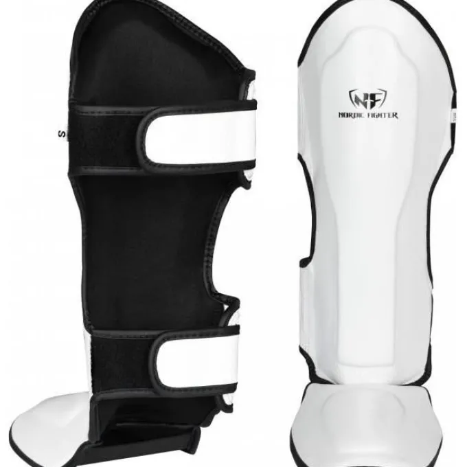 Thai Shin Instep Black Type 1 - Leather, Kampsport Kroppsskydd