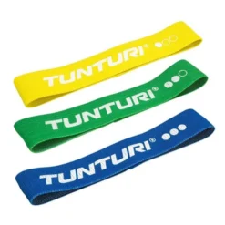 Tunturi Textile Resistance Band set. 3 Pieces