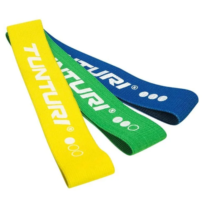 Tunturi Textile Resistance Band set. 3 Pieces