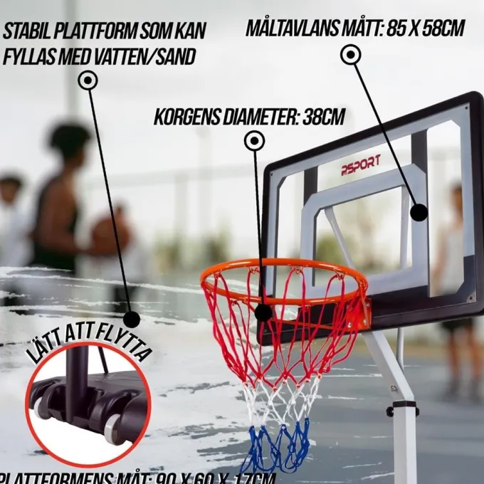 Ungdoms Basketkorg 2,1-2,6M