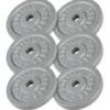 Viktskivor IRON Silver - 6x5kg, Viktpaket järn