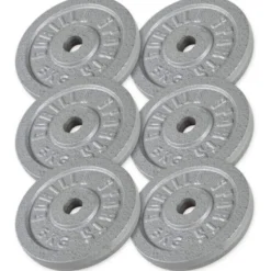Viktskivor IRON Silver - 6x5kg, Viktpaket järn