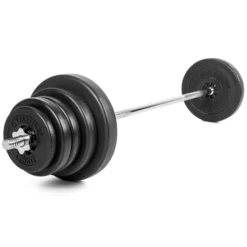 Vinyl Weight Set - 50kg, Skivstångsset plast