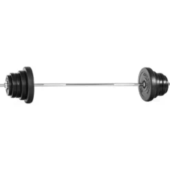 Vinyl Weight Set - 50kg, Skivstångsset plast