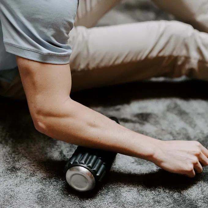 Wavewell 2in1 Foamroller och Vattenflaska