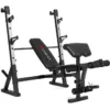 Weight Bench Pro WB8.0, Träningsbänk med skivstångsställning