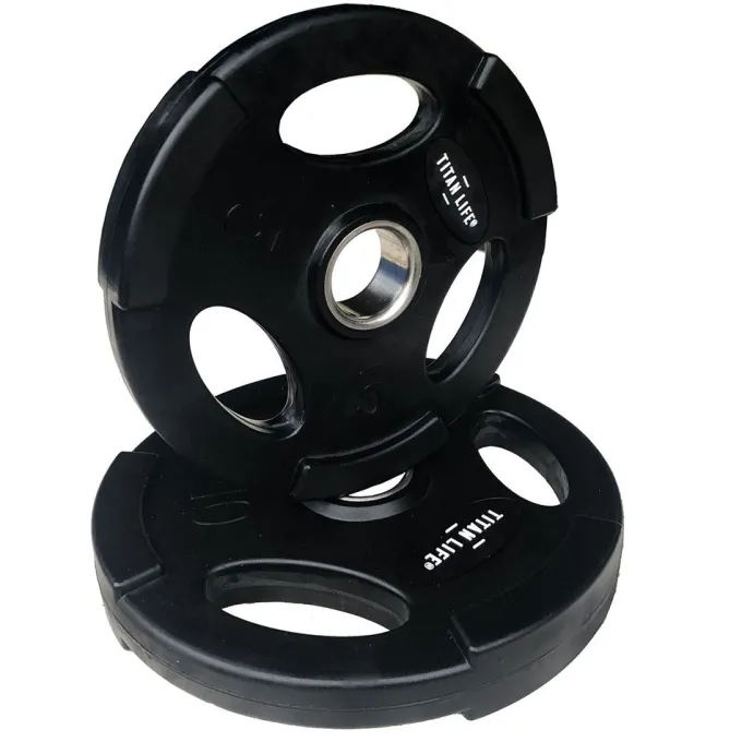 Weight Disc Rubber. Ø50mm. Black, Viktskivor gummerade