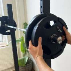 Weight Disc Rubber. Ø50mm. Black, Viktskivor gummerade