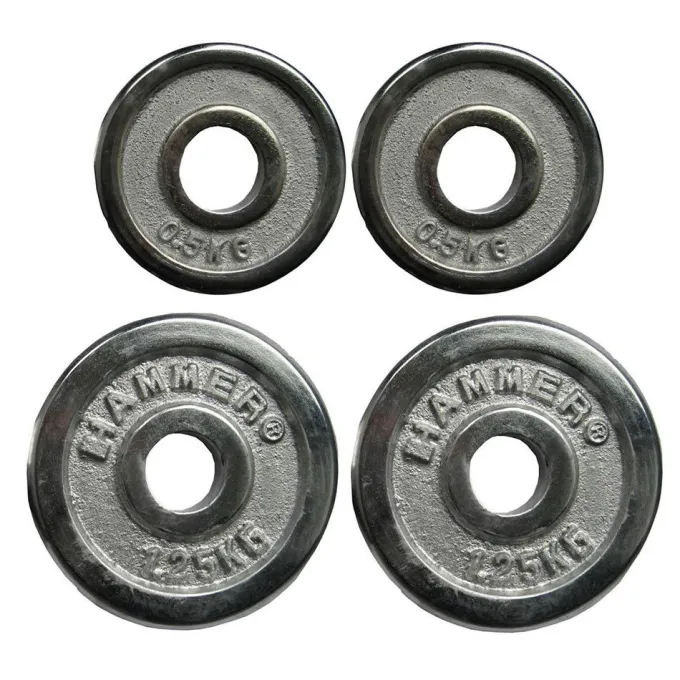 Weight Disc Set - 2 X 0,5kg, 2 X 1,25kg, Viktpaket järn